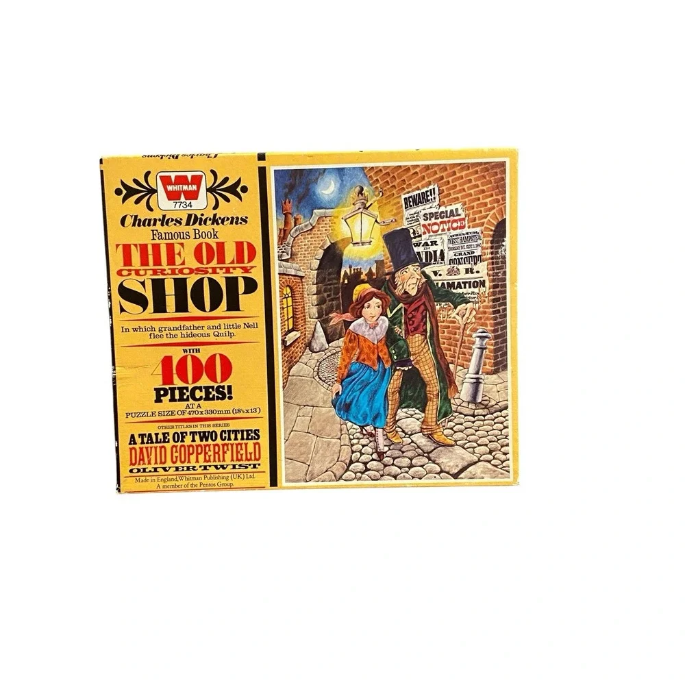 Vintage Whitman Charles Dickens The Old Curiosity Shop 400 Pc Puzzle Complete